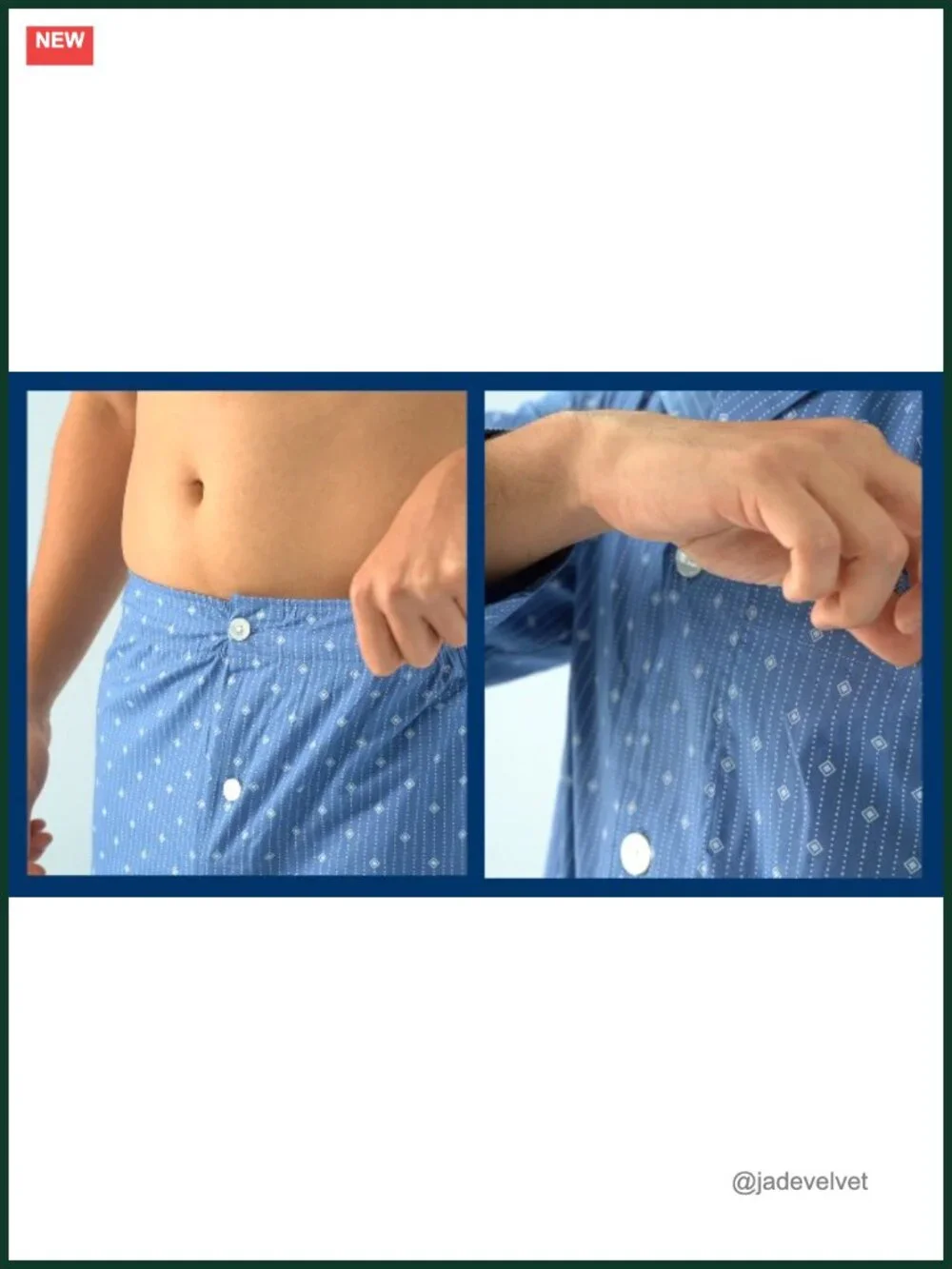 Men's Long Sleeve Broadcloth Pajama Set 2-Piece